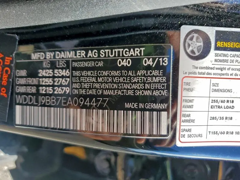 2014 MERCEDES-BENZ CLS 550 4MATIC  