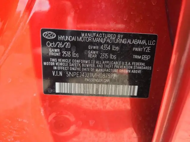 2021 HYUNDAI SONATA SEL PLUS  