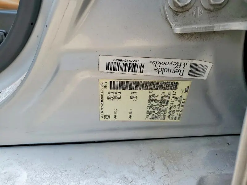 2016 NISSAN MAXIMA 3.5 SR  