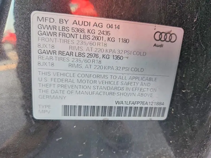 2014 AUDI Q5 PREMIUM PLUS  