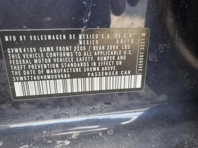 2017 VOLKSWAGEN GTI S  