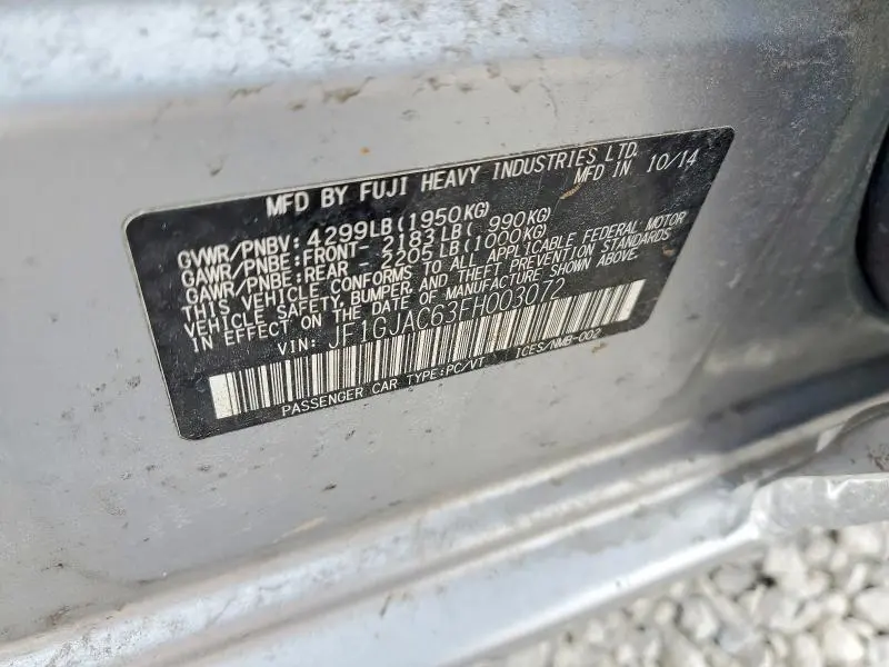 2015 SUBARU IMPREZA PREMIUM  