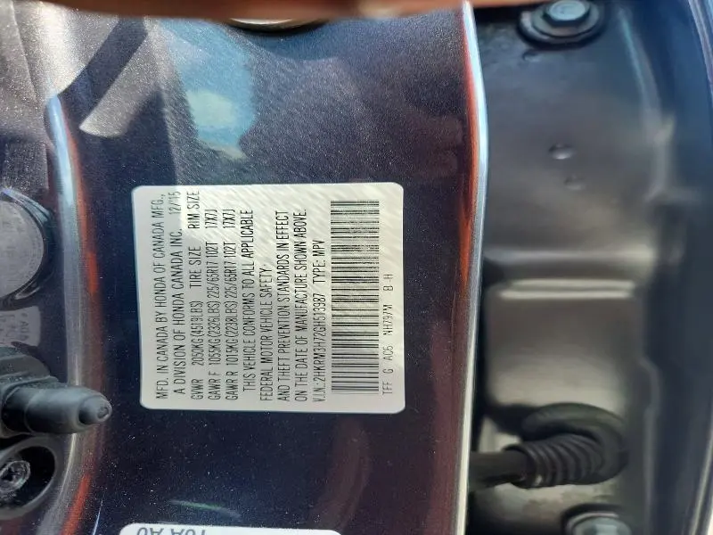 2016 HONDA CR-V EXL  