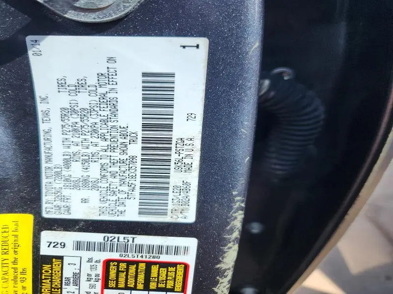 2014 TOYOTA TUNDRA CREWMAX PLATINUM  
