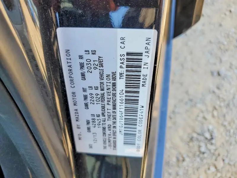 2015 MAZDA 6 TOURING  