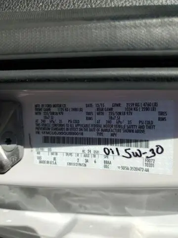 2016 FORD ESCAPE TITANIUM  