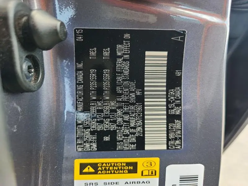2015 LEXUS RX 350 BASE  
