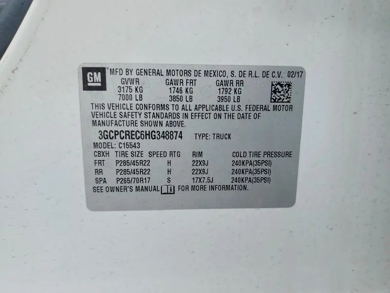 2017 CHEVROLET SILVERADO C1500 LT  