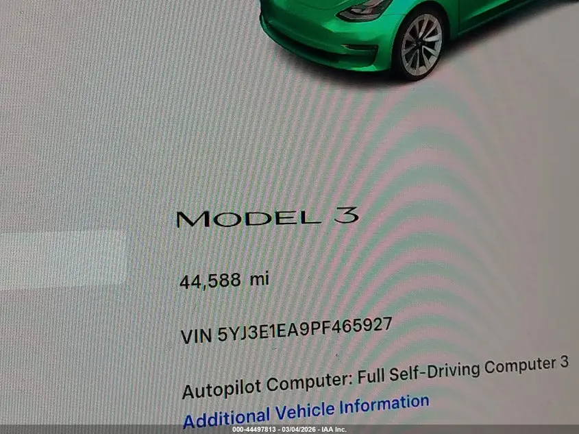 2023 TESLA MODEL 3 REAR-WHEEL DRIVE