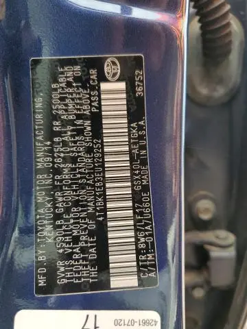 2014 TOYOTA AVALON BASE  