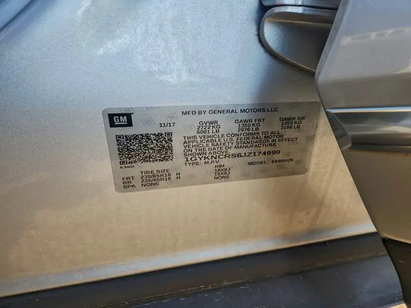 2018 CADILLAC XT5 LUXURY  