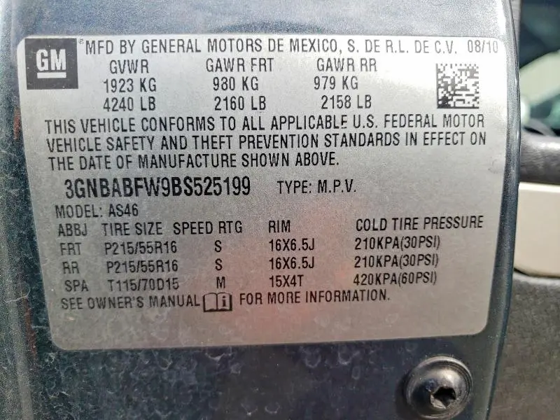 2011 CHEVROLET HHR LT  