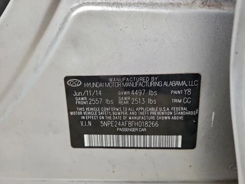 2015 HYUNDAI SONATA SE  