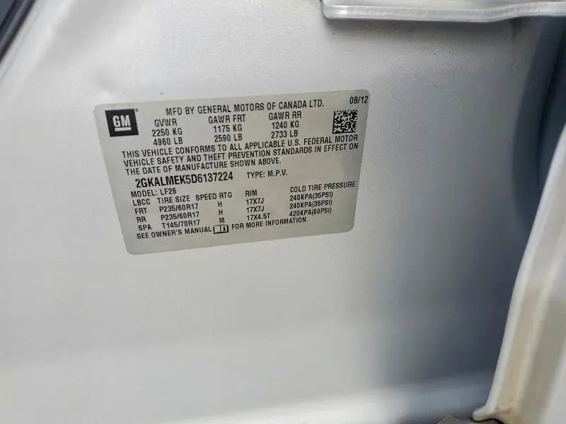 2013 GMC TERRAIN SLE  
