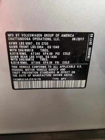 2018 VOLKSWAGEN ATLAS SEL  