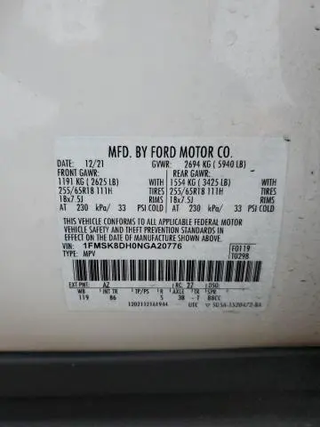 2022 FORD EXPLORER XLT  