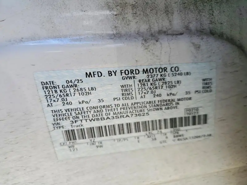 2025 FORD MAVERICK XL  