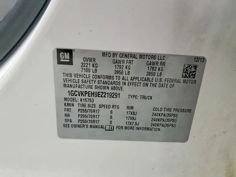 2014 CHEVROLET SILVERADO K1500  