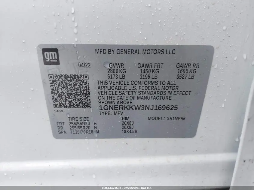 2022 CHEVROLET TRAVERSE FWD PREMIER