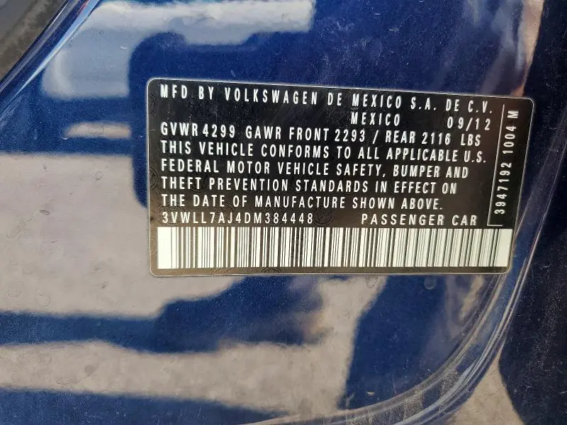 2013 VOLKSWAGEN JETTA TDI  