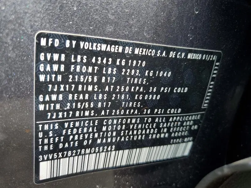 2024 VOLKSWAGEN TAOS S  