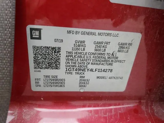 2020 GMC SIERRA K2500 SLT  