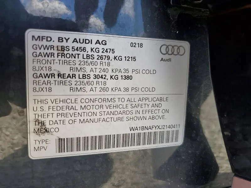 2018 AUDI Q5 PREMIUM PLUS  