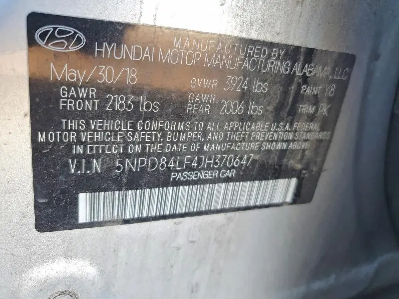 2018 HYUNDAI ELANTRA VALUE EDITION  