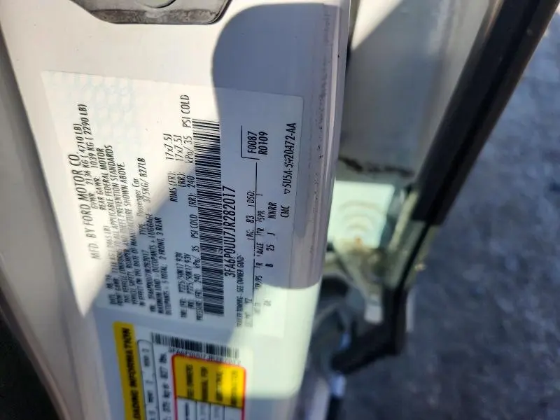 2018 FORD FUSION S HYBRID  