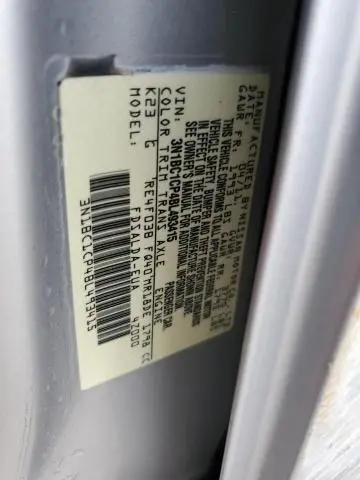 2011 NISSAN VERSA S  