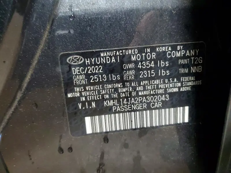 2023 HYUNDAI SONATA SEL  