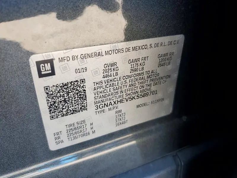 2019 CHEVROLET EQUINOX LS  