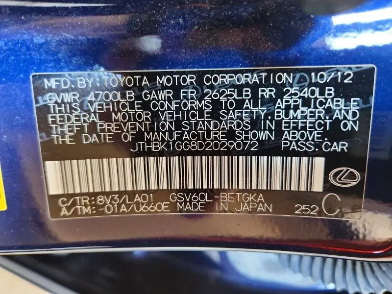 2013 LEXUS ES 350  