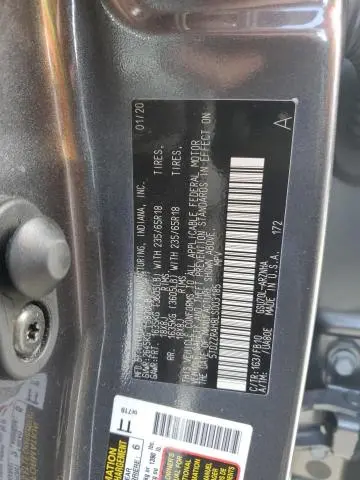 2020 TOYOTA HIGHLANDER L
