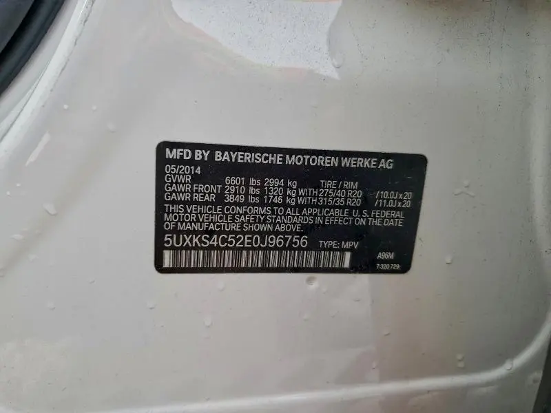 2014 BMW X5 XDRIVE35D  