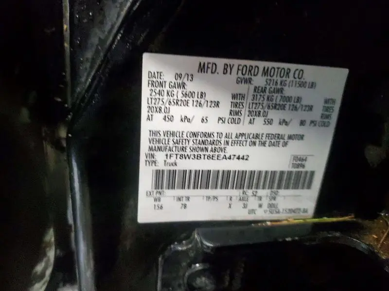 2014 FORD F350 SUPER DUTY  