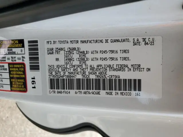2023 TOYOTA TACOMA ACCESS CAB  