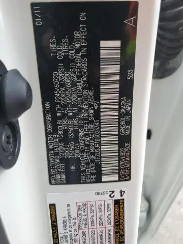 2011 TOYOTA 4RUNNER SR5  