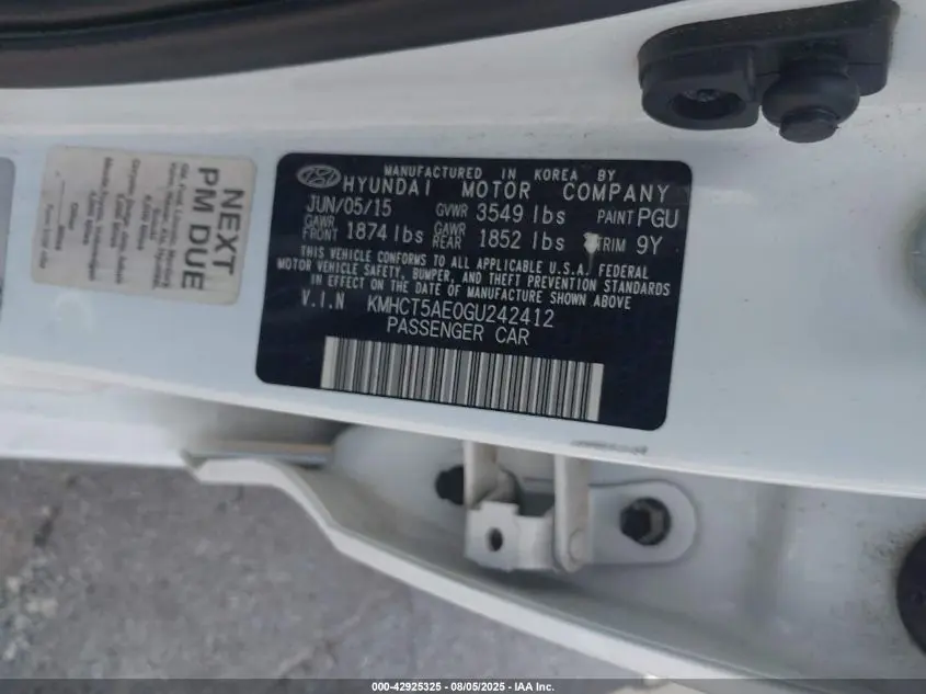 2016 HYUNDAI ACCENT SE