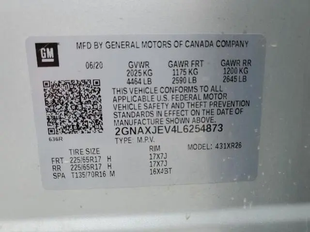 2020 CHEVROLET EQUINOX LT  