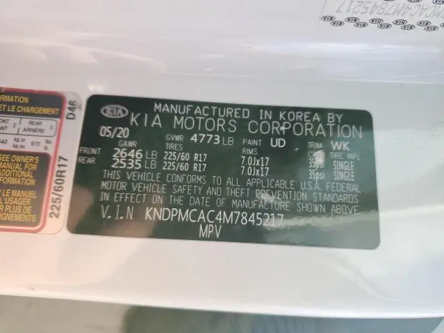 2021 KIA SPORTAGE LX  