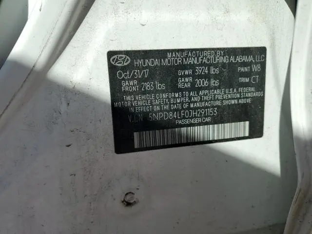 2018 HYUNDAI ELANTRA SEL  