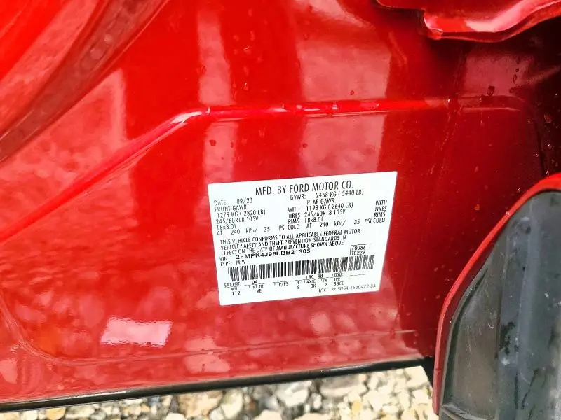 2020 FORD EDGE SEL  