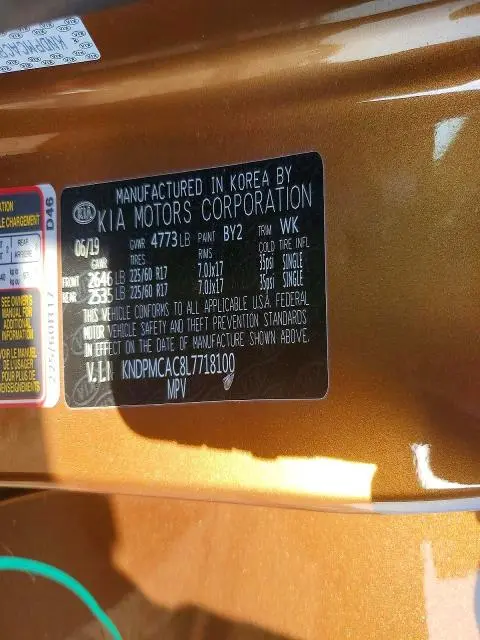 2020 KIA SPORTAGE LX  