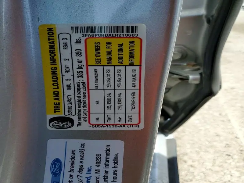 2014 FORD FUSION SE  