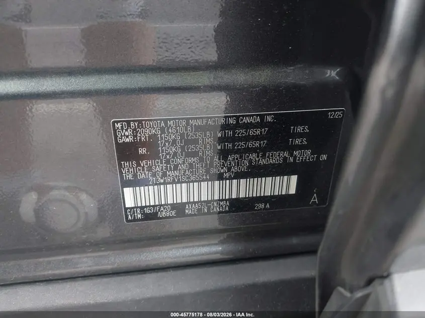2025 TOYOTA RAV4 XLE