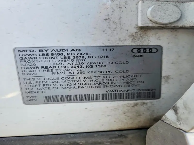 2018 AUDI Q5 PRESTIGE  