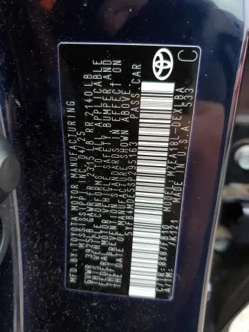 2025 TOYOTA COROLLA LE  