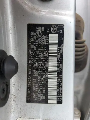 2017 TOYOTA COROLLA L  