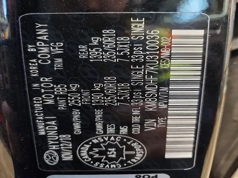 2019 HYUNDAI SANTA FE XL SE  